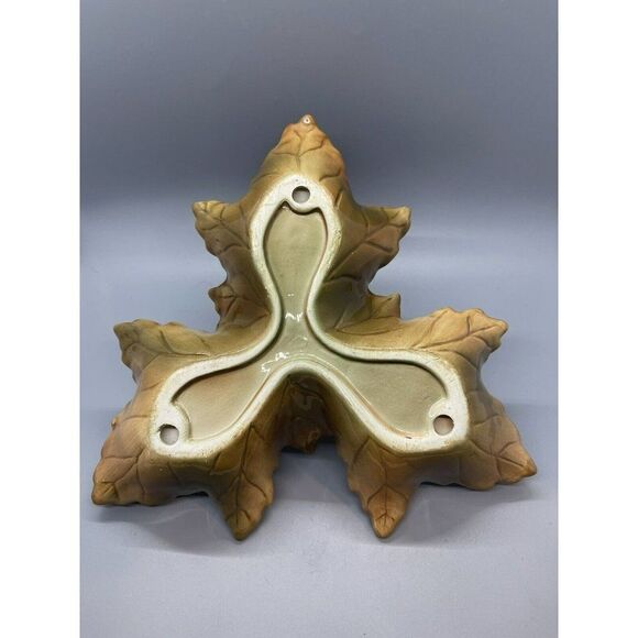Russ Berrie Hand Painted Fall Leaves Candy Dish Serving Dish‎ - Picture 3 of 3
